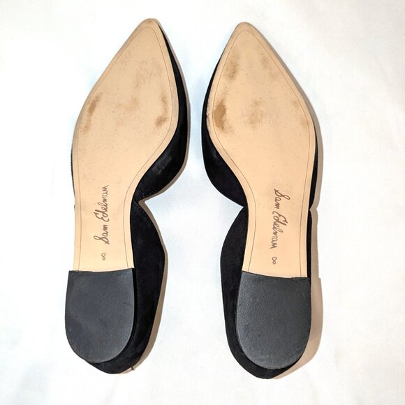 Sam Edelman | Black Suede Leather D’Orsay Flats “Rodney” | Size 8 - Picture 9 of 11